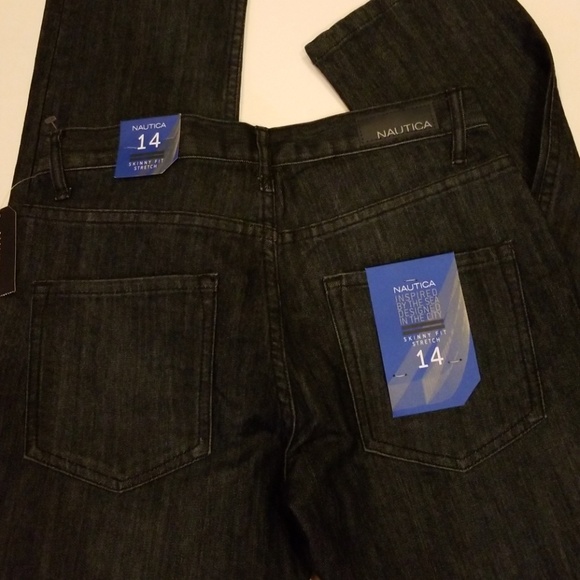 NWT Boys Nautica Jeans size 14 dark denim blue - Picture 2 of 3